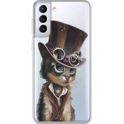 Прозрачный чехол BoxFace Samsung G996 Galaxy S21 Plus Steampunk Cat