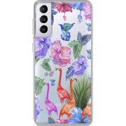 Прозрачный чехол BoxFace Samsung G996 Galaxy S21 Plus Flamingo