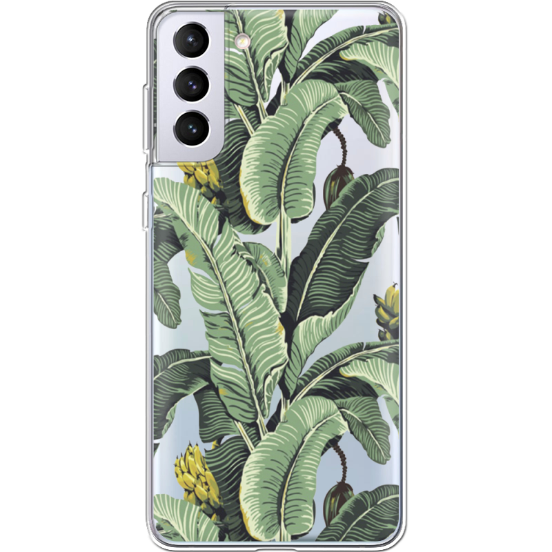 Прозрачный чехол BoxFace Samsung G996 Galaxy S21 Plus Banana Leaves