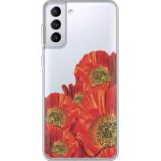 Прозрачный чехол BoxFace Samsung G996 Galaxy S21 Plus Red Poppies