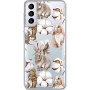 Прозрачный чехол BoxFace Samsung G996 Galaxy S21 Plus Cotton and Rabbits