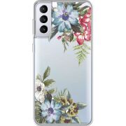 Прозрачный чехол BoxFace Samsung G996 Galaxy S21 Plus Floral