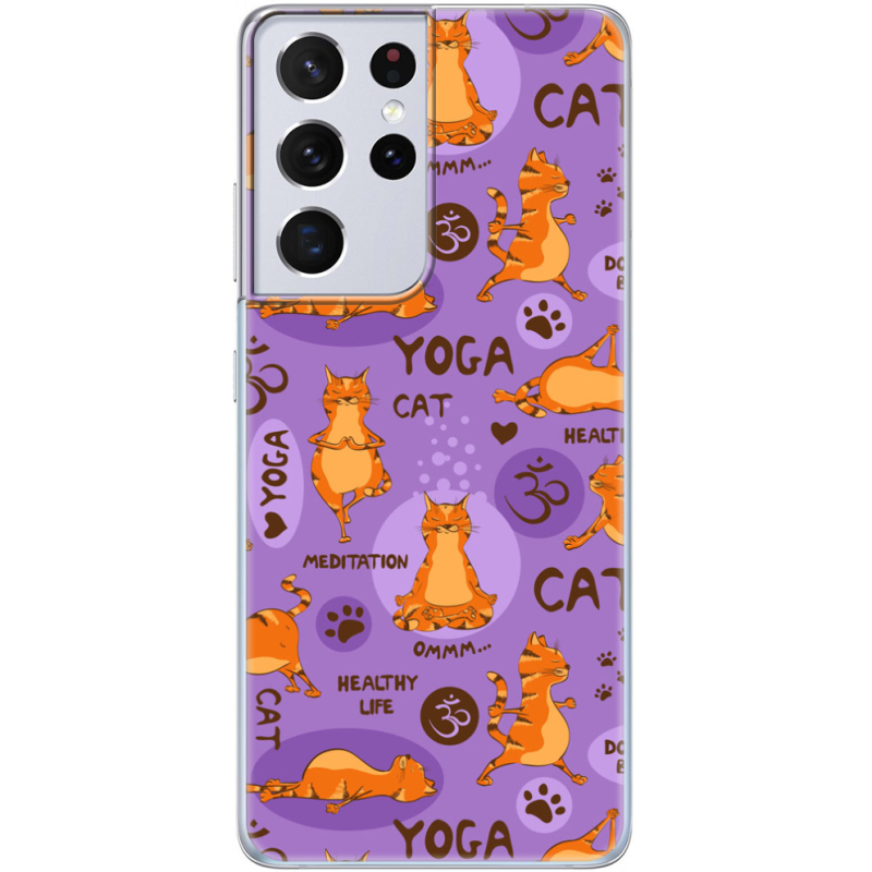 Чехол BoxFace Samsung G998 Galaxy S21 Ultra Yoga Cat