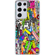 Чехол BoxFace Samsung G998 Galaxy S21 Ultra Multicolored Inscriptions