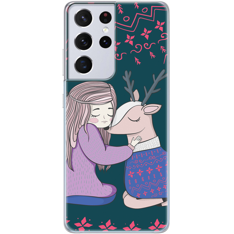 Чехол BoxFace Samsung G998 Galaxy S21 Ultra Girl and deer