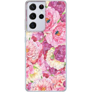 Чехол BoxFace Samsung G998 Galaxy S21 Ultra Pink Peonies