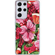 Чехол BoxFace Samsung G998 Galaxy S21 Ultra Tropical Flowers