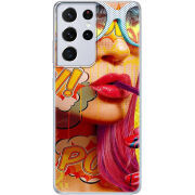 Чехол BoxFace Samsung G998 Galaxy S21 Ultra Yellow Girl Pop Art