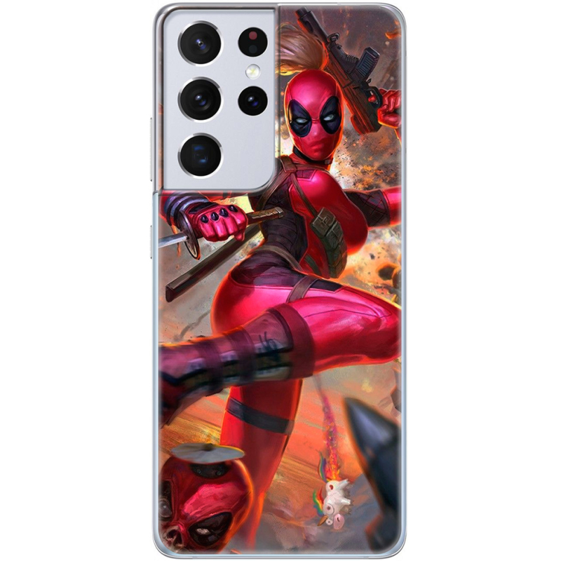 Чехол BoxFace Samsung G998 Galaxy S21 Ultra Woman Deadpool