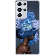 Чехол BoxFace Samsung G998 Galaxy S21 Ultra Exquisite Blue Flowers