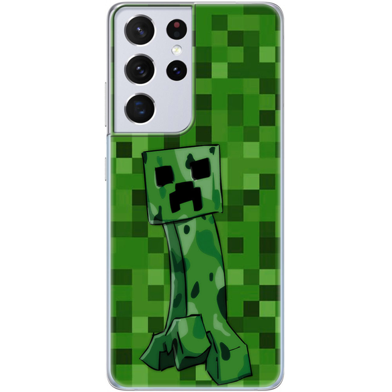 Чехол BoxFace Samsung G998 Galaxy S21 Ultra Minecraft Creeper