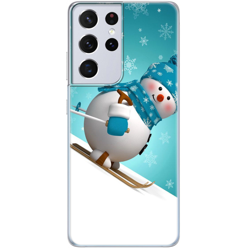 Чехол BoxFace Samsung G998 Galaxy S21 Ultra Skier Snowman