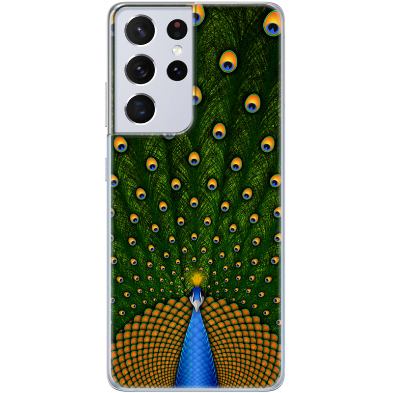 Чехол BoxFace Samsung G998 Galaxy S21 Ultra Peacocks Tail