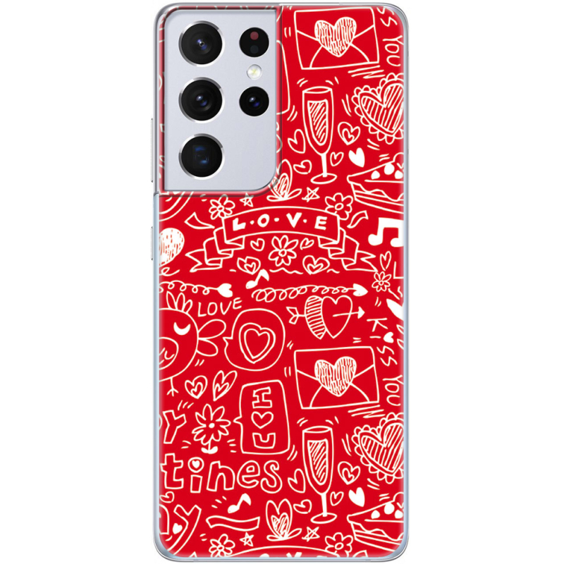 Чехол BoxFace Samsung G998 Galaxy S21 Ultra Happy Valentines