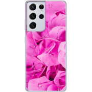 Чехол BoxFace Samsung G998 Galaxy S21 Ultra Pink Flowers