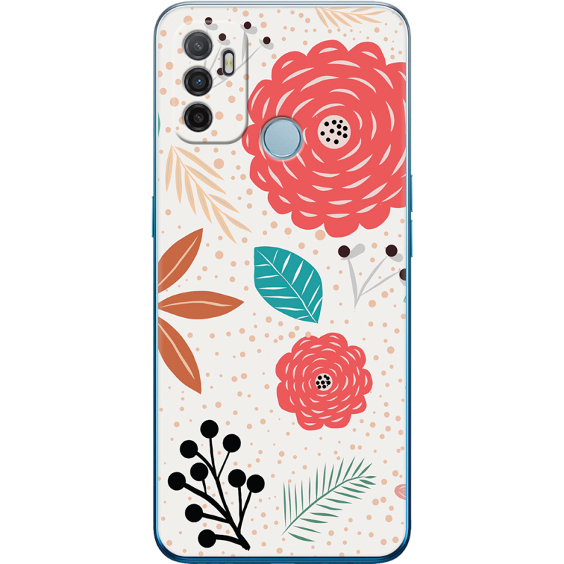 Чехол BoxFace OPPO A53 Line Flowers