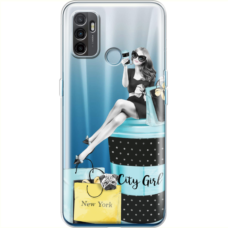 Прозрачный чехол BoxFace OPPO A53 City Girl