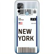 Прозрачный чехол BoxFace OPPO A53 Ticket New York