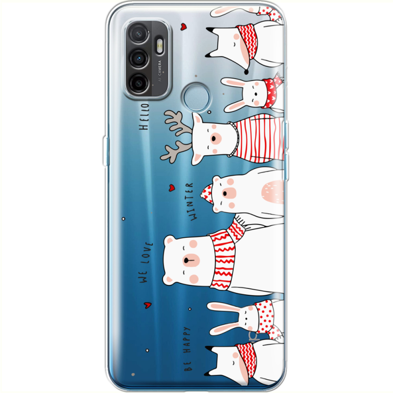 Прозрачный чехол BoxFace OPPO A53 The Friendly Beasts