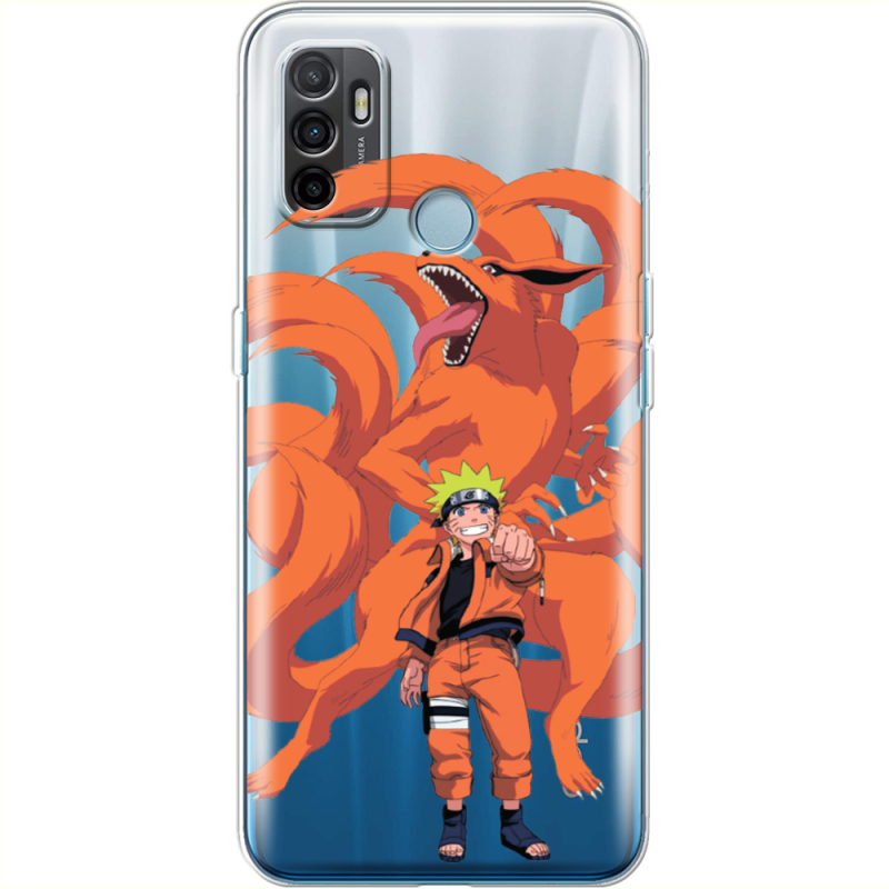 Прозрачный чехол BoxFace OPPO A53 Naruto and Kurama