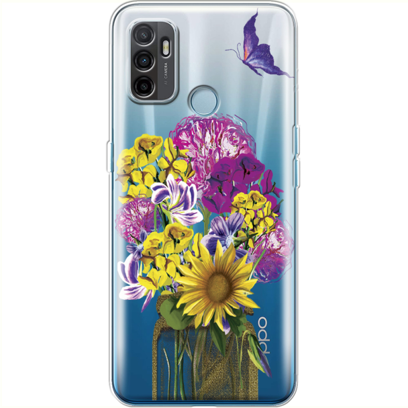 Прозрачный чехол BoxFace OPPO A53 My Bouquet
