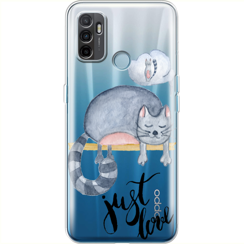 Прозрачный чехол BoxFace OPPO A53 Just Love