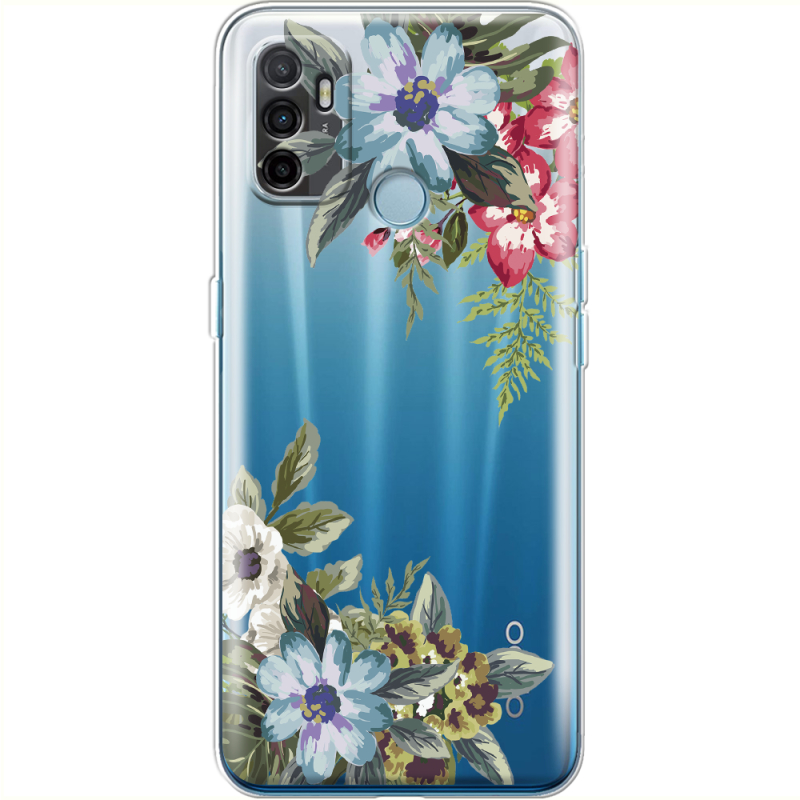 Прозрачный чехол BoxFace OPPO A53 Floral