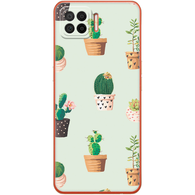 Чехол BoxFace OPPO A73 L-green Cacti