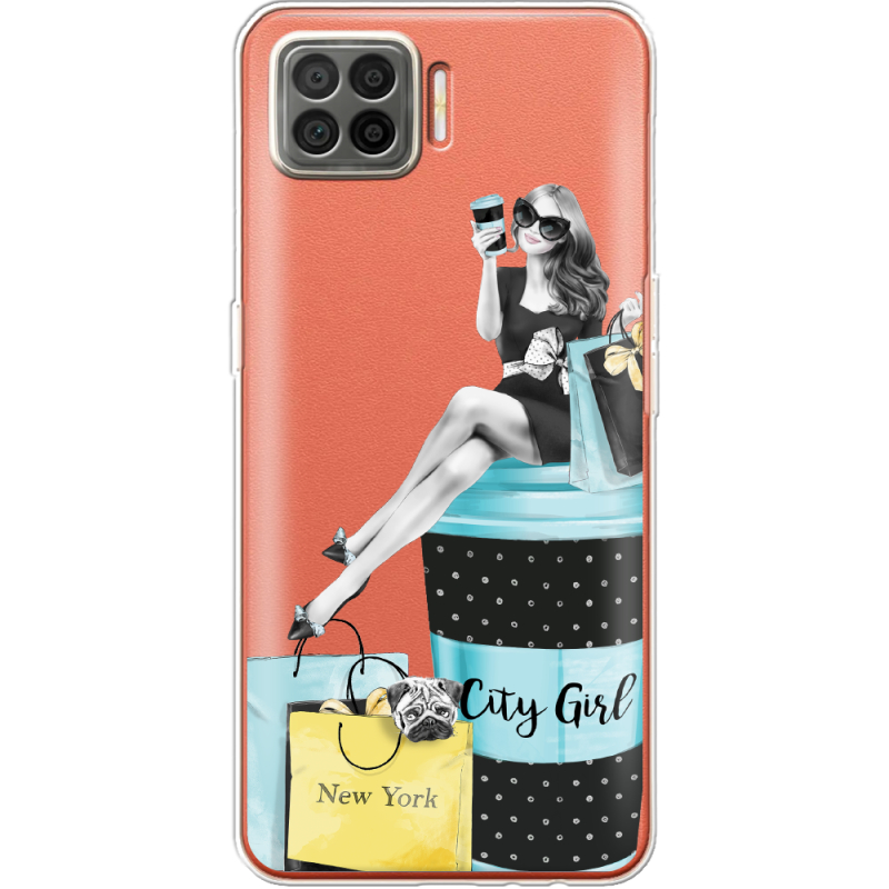 Прозрачный чехол BoxFace OPPO A73 City Girl