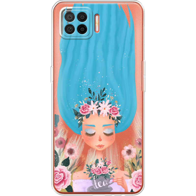 Прозрачный чехол BoxFace OPPO A73 Blue Hair