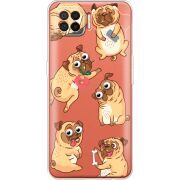 Прозрачный чехол BoxFace OPPO A73 с 3D-глазками Pug