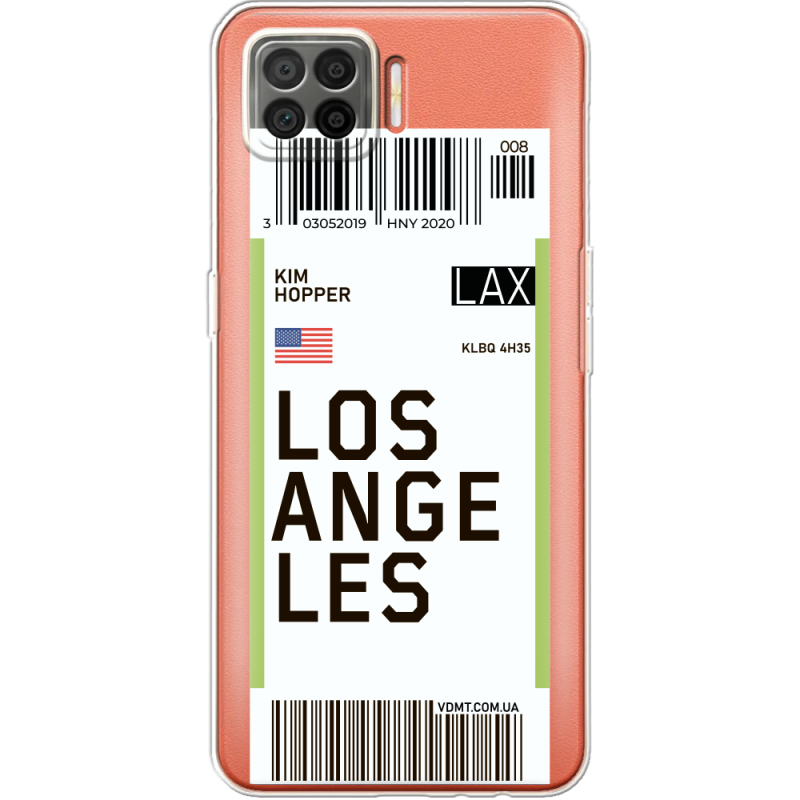 Прозрачный чехол BoxFace OPPO A73 Ticket Los Angeles