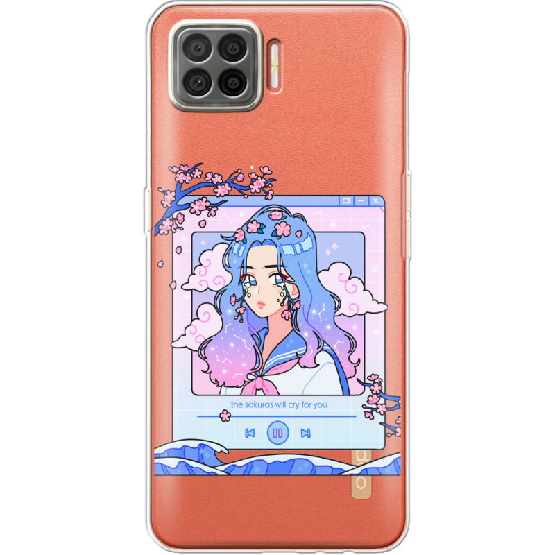 Прозрачный чехол BoxFace OPPO A73 The Sakuras Will Cry For You