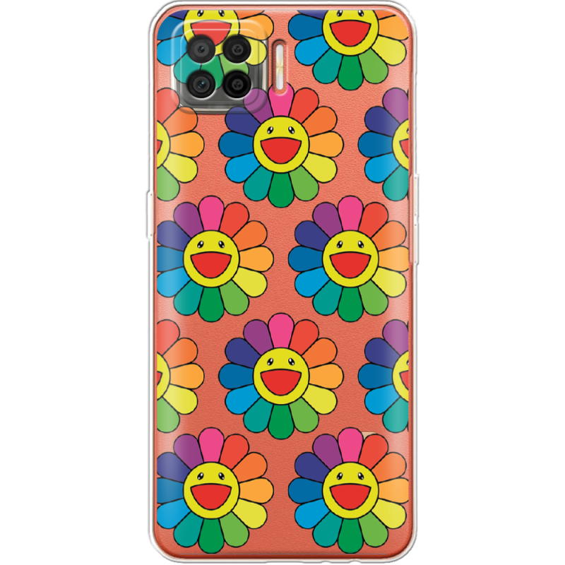 Прозрачный чехол BoxFace OPPO A73 Hippie Flowers