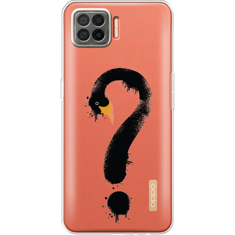 Прозрачный чехол BoxFace OPPO A73 Swan question