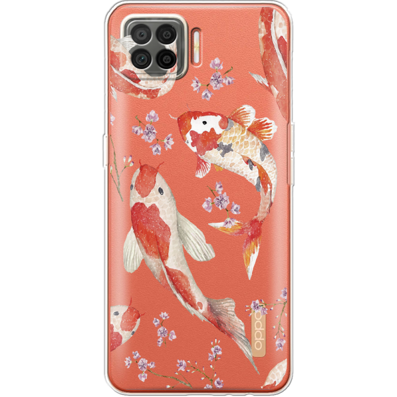 Прозрачный чехол BoxFace OPPO A73 Japanese Koi Fish