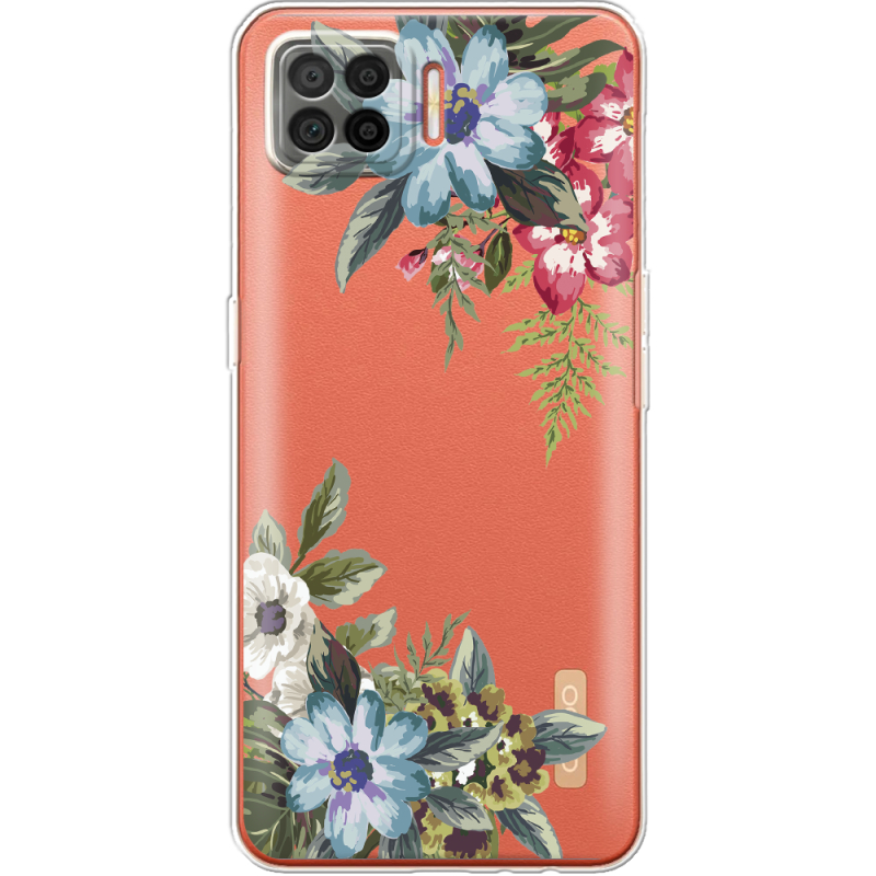 Прозрачный чехол BoxFace OPPO A73 Floral