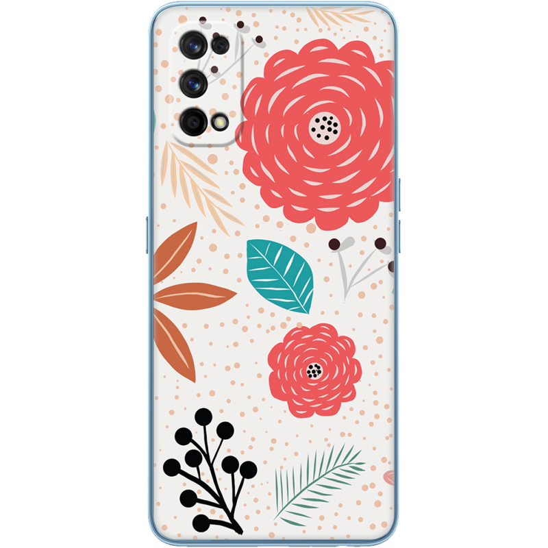 Чехол BoxFace Realme 7 Pro Line Flowers