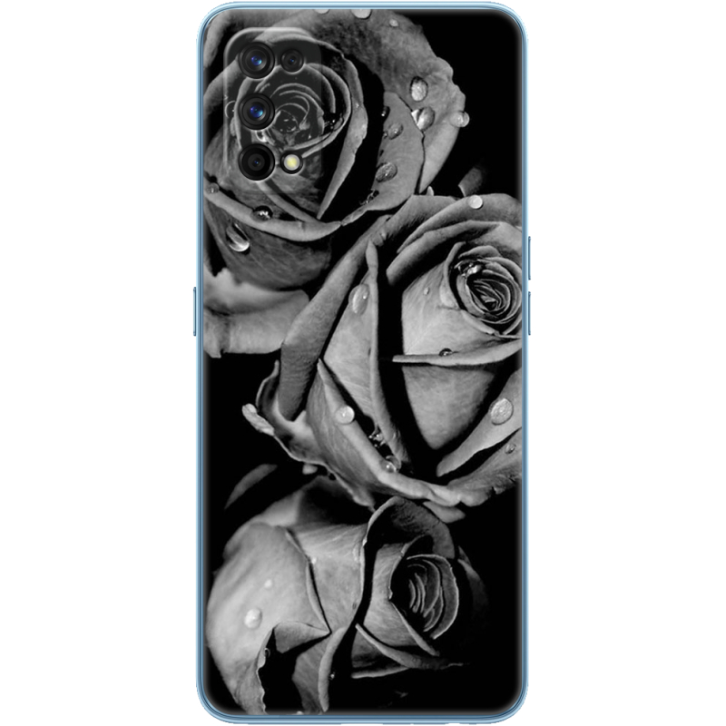 Чехол BoxFace Realme 7 Pro Black and White Roses