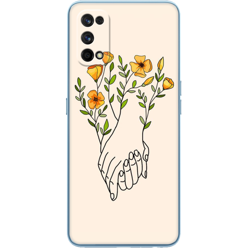 Чехол BoxFace Realme 7 Pro Flower Hands