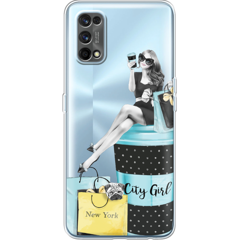 Прозрачный чехол BoxFace Realme 7 Pro City Girl