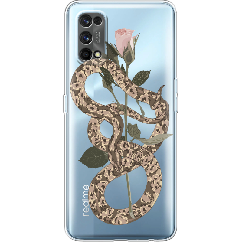 Прозрачный чехол BoxFace Realme 7 Pro Glamor Snake