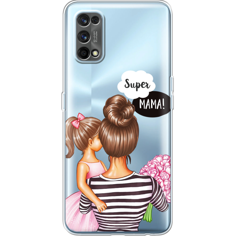 Прозрачный чехол BoxFace Realme 7 Pro Super Mama and Daughter