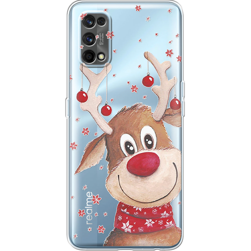 Прозрачный чехол BoxFace Realme 7 Pro Winter Deer