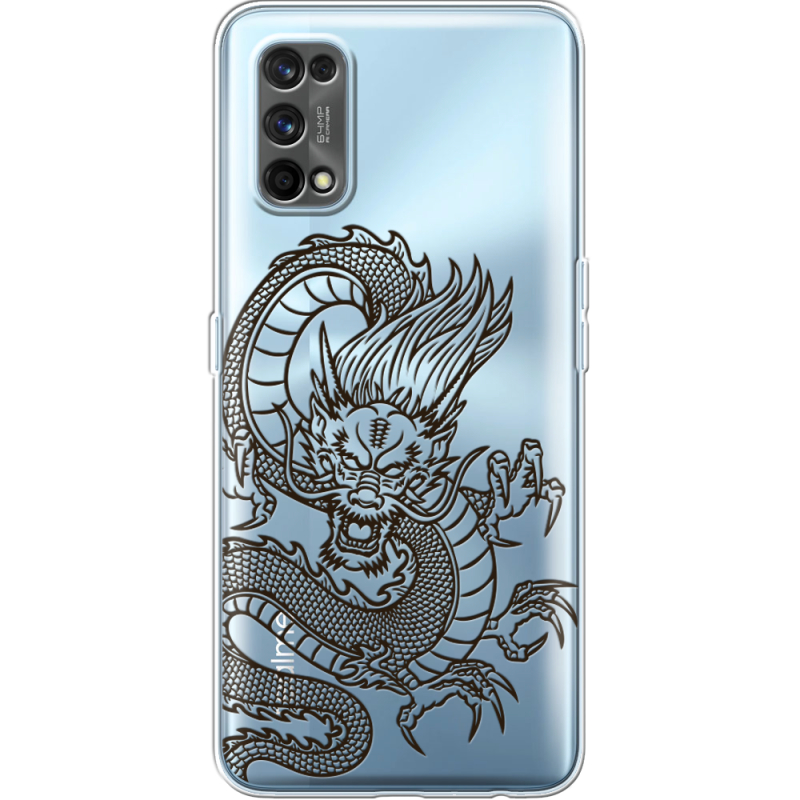 Прозрачный чехол BoxFace Realme 7 Pro Chinese Dragon