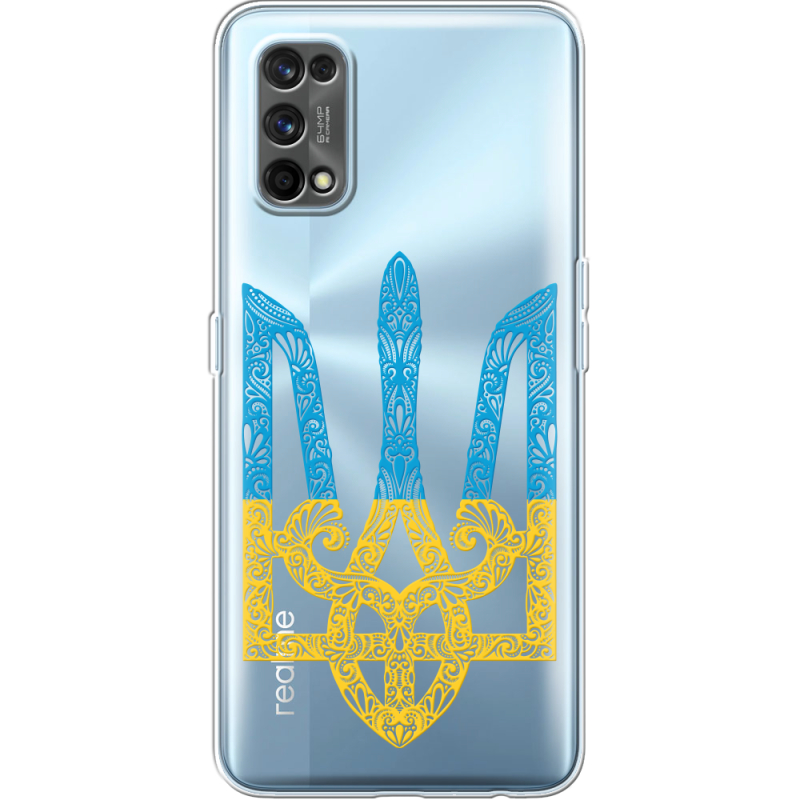 Прозрачный чехол BoxFace Realme 7 Pro Gold Trident