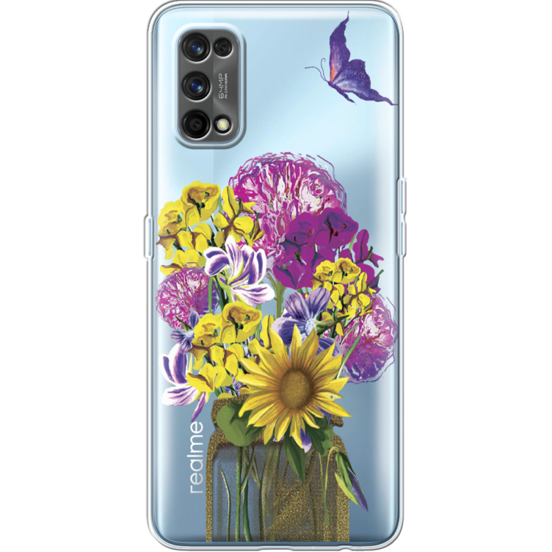 Прозрачный чехол BoxFace Realme 7 Pro My Bouquet