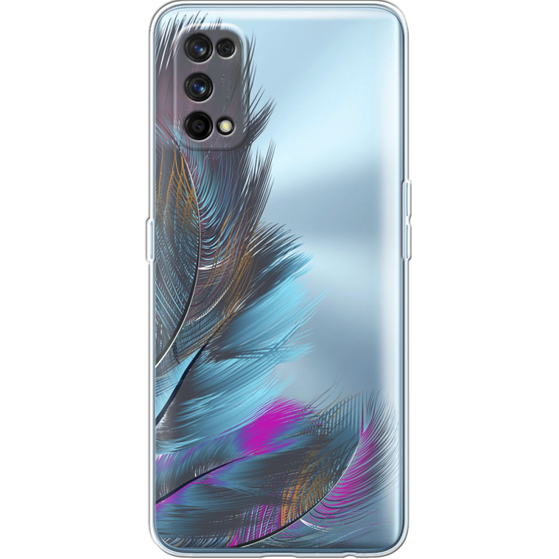 Прозрачный чехол BoxFace Realme 7 Pro Feathers