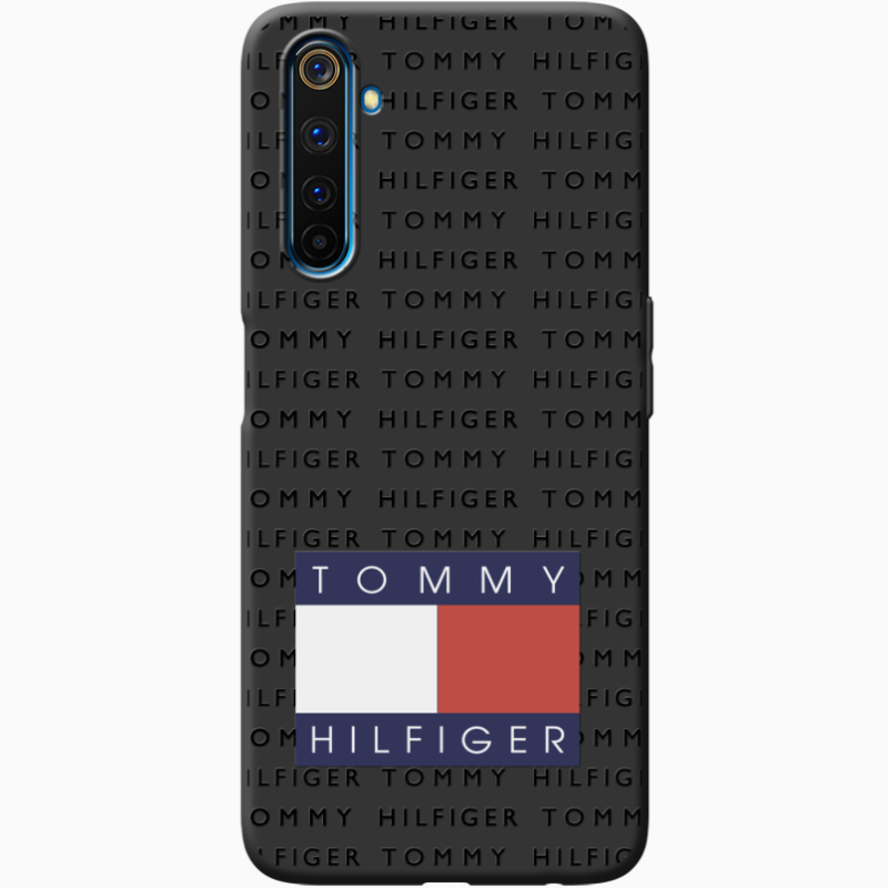 Черный чехол BoxFace Realme 6 Pro Tommy Print