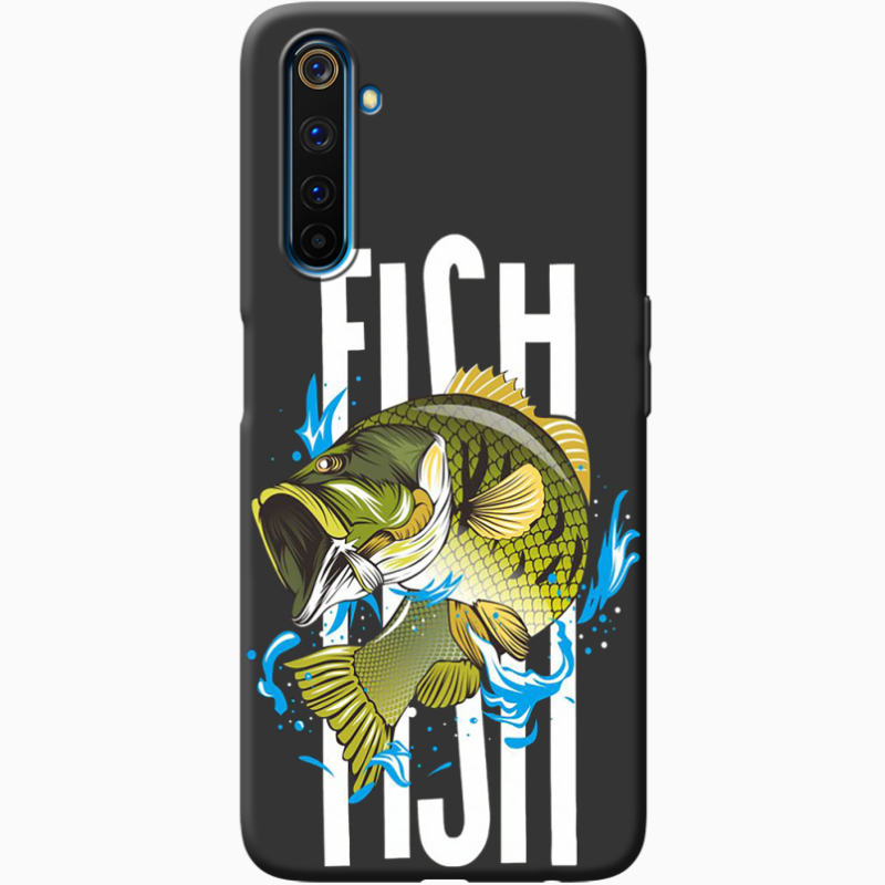 Черный чехол BoxFace Realme 6 Pro Fish